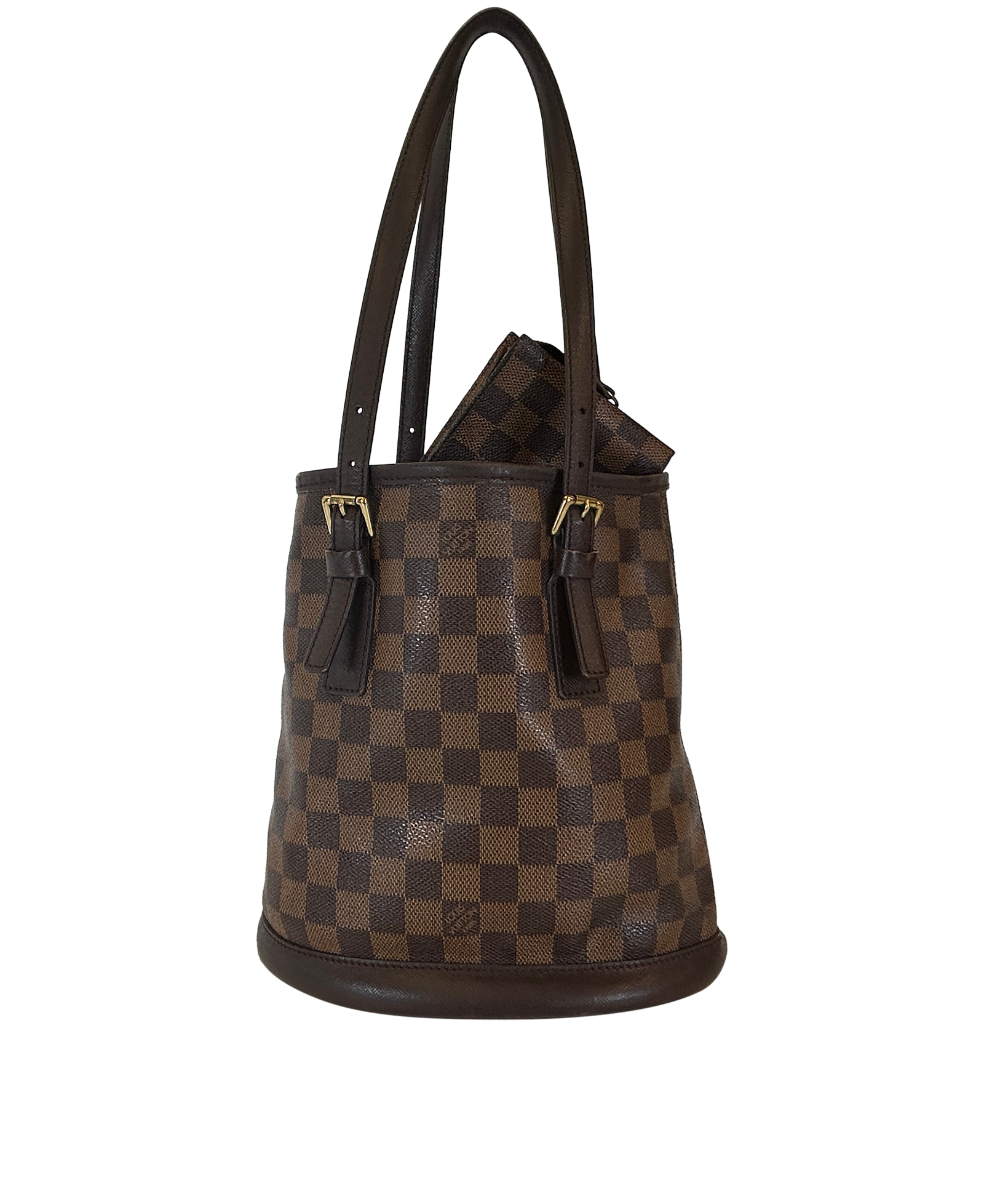 Bucket, 690&euro;, Bolso, Marrón, Canvas - General, Vista trasera